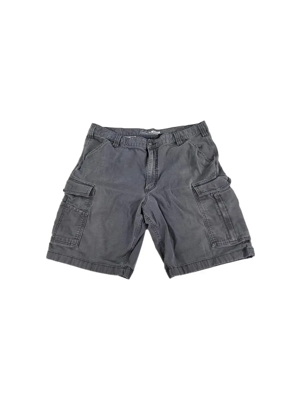 Carhartt Rugged Flex Relaxed Fit Short Size 40 Mens Gray Distressed Cargo Shorts